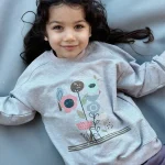 بلوز شلوار دورس دخترانه گل و پرنده